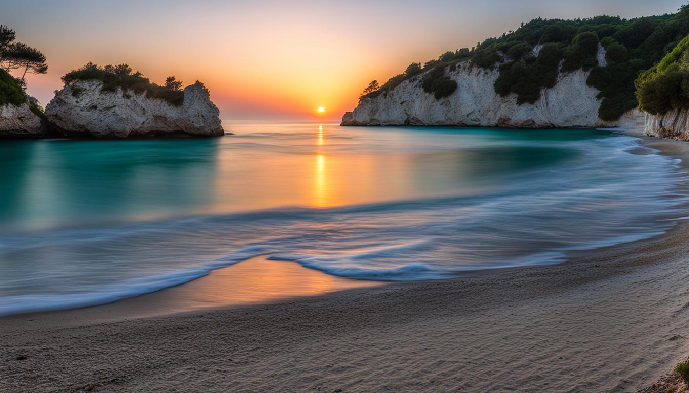 A.I image of top beaches in corfu