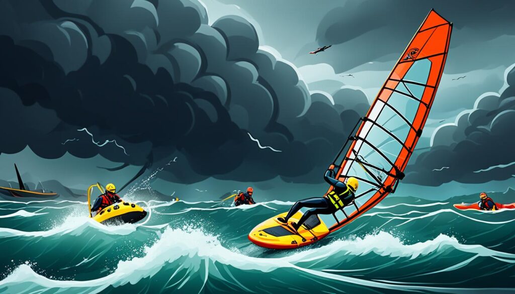 Emergency Response in Wind Surfing