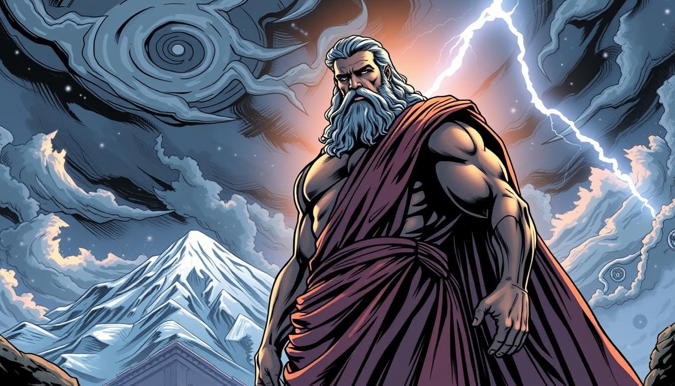 Zeus olympian god mythological origins