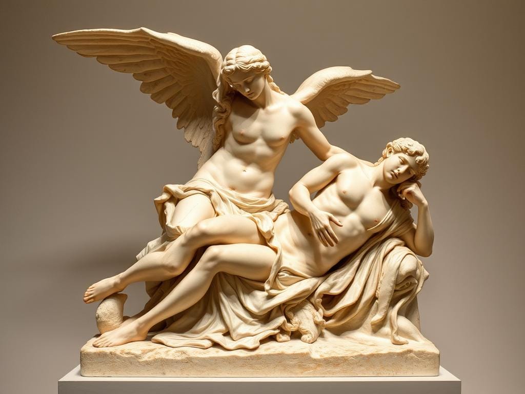 Hellenistic sculpture showing the blending of Greek and Eastern artistic styles