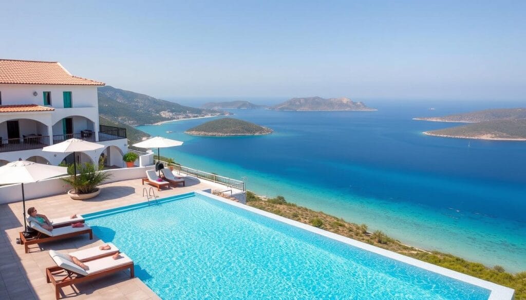 Luxury hotel with infinity pool overlooking Paleokastritsa bay - Paleokastritsa Corfu Travel Guide