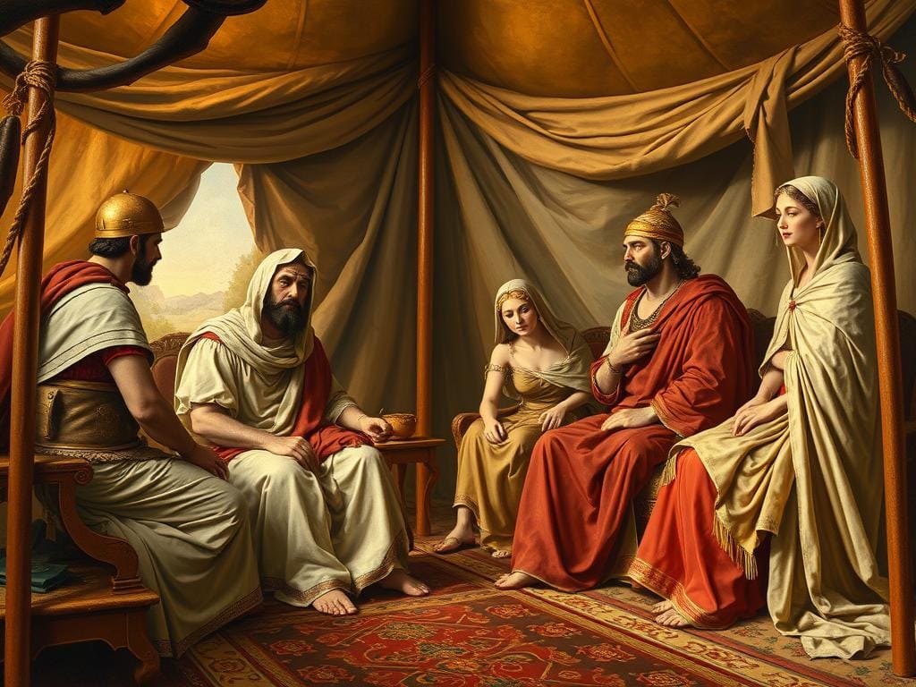 Persian royal family captured after the Battle of Issus