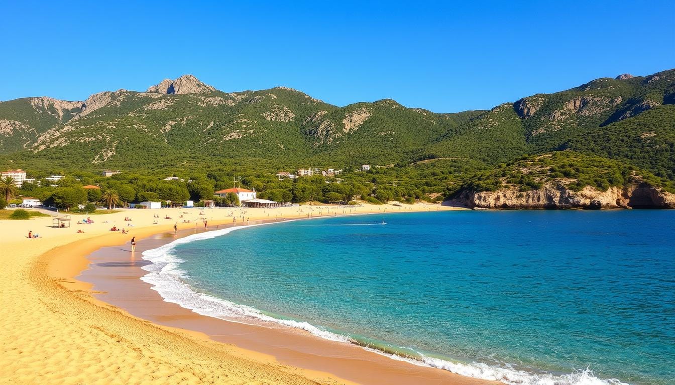 Santa-Barbara-beach-corfu - Stay in Corfu Greece Santa Barbara beach corfu